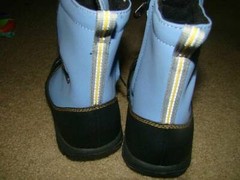Keen Adults Kids Unisex Blue Pull On Side Zip Waterproof Boots sz 4Y EUR 36