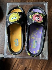 Ground Up SpongeBob SquarePants Patrick Star Kids Slide Shoes Black Size 9