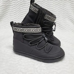 Toms Alpine Youth Kid’s Size 1 Fall Winter Boots boys girls Black