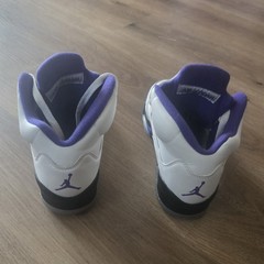 Jordan 5 Retro Dark Concord Grape Purple Youth Sz 5Y Women 6.5