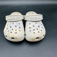 Crocs Kid’s Unisex Classic Marbled Swirl Tie Dye Clogs Light Blue Size C8