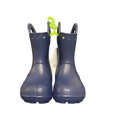 Crocs Handle It Rain Boot Navy Blue Toddler Kids Size C8 211056-410 NEW