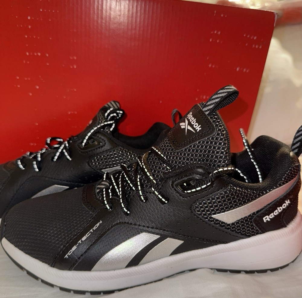 Reebok Durable XT Black/Silver/White Unisex Kids Athletic Sneakers Shoes US 5