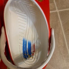💙 Crocs x SEGA Sonic the Hedgehog Clogs – Kids Size C2 Red Limited Edition 2023