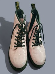 Dr. Martens 1460 Pascal J Boots Kids Size 4 Pink Leather Combat Zip