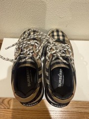 Burberry Check Sneakers Kid’s Athletic Shoes Lace Up Sz 29