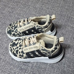 ADIDAS GZ4685 Racer TR21 Slip-on Sneakers Kids 5 K – White / Black Leopard Print