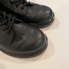 Dr Martens 1460 Pascal Mono Boots Black Leather Size 4 Punk Alternative