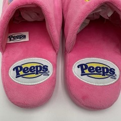 Peeps Brand Slippers Pink Bunny Chick Big Boy Girl Pink Size 13 – 1