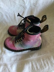 Dr. Martens Kids 1460 Pascal J Rainbow boots size 10 US/9 UK/27 EU