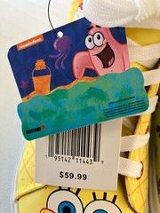 Nickelodeon Spongebob & Patrick High top shoes NEW size 5 MSRP $59.99