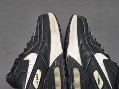 Nike Air Max 90 EasyOn Shoes Size 13.5C Black Leather Sneakers HF6357-002