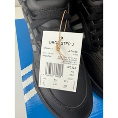 Adidas Drop Step J Kids High Top Sneakers Black Grey IF3333 Size 5 Youth NEW