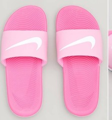 Nike Kawa Slide Psychic Pink White And White Size 7Y