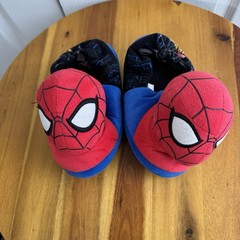 Marvel Spiderman Character Slip On Slippers Kids Size 11-12