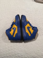 Nike Air Force 1 High HMK Custom Blue Yellow Youth 5.5 GS Boys Sneakers Workwear