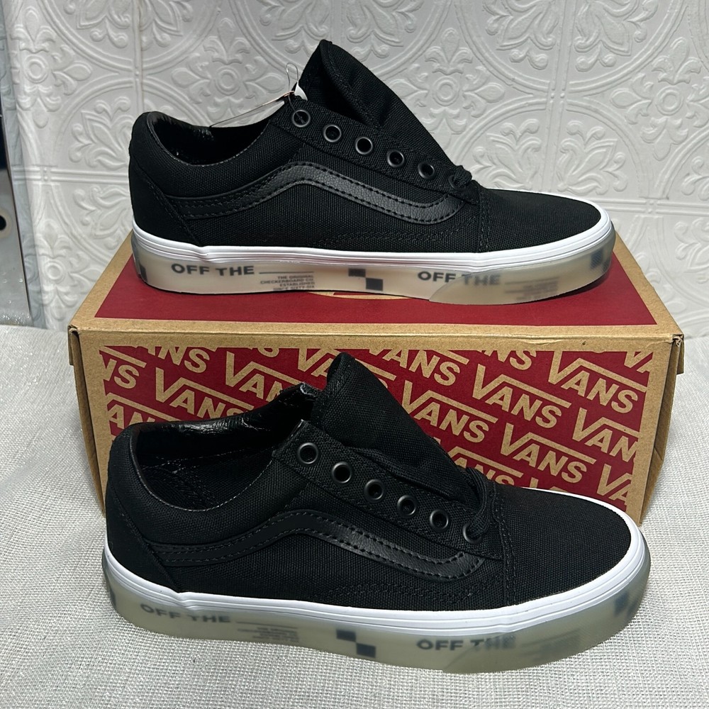 Vans Old Skool OTW Foxing VN0A5AO92HT Black Sneaker Shoes Size 3.5 Kids