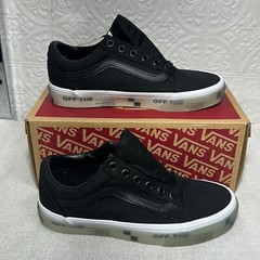 Vans Old Skool OTW Foxing VN0A5AO92HT Black Sneaker Shoes Size 3.5 Kids