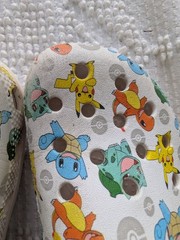 Crocs Limited Edition Pokemon Pikachu Starter Skin Youth Kids Size C12 GUC