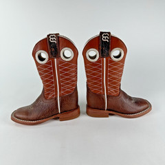 Anderson Bean #1028 Brown Leather Square Toe Western Boot Toddler Size 5