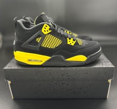 Nike Air Jordan 4 Retro (GS) Thunder Tour Yellow 408452-017 GS Size Y 7 / W 8.5