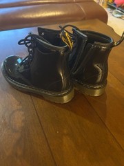 Dr. Martens 1460 Black Patent Leather Combat Boots Kids US Size 13