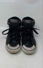 Converse Kids Pro Blaze Easy-On A09328C Black White Lace-Up Sneaker Shoes Sz 3.5