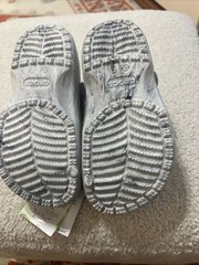 Crocs Classic Marbled Clog Kids Tie-Dye Black/White Slip-On Shoes Sizes:C12