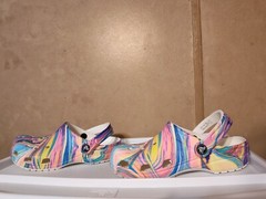Crocs Classic Clog Marble Tye Dye Unisex Shoes M4/W6 Multi Color
