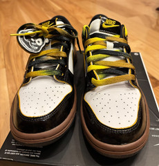 Nike Dunk Low SE GS White Bright Citron Black HQ9294 100 Size 5Y