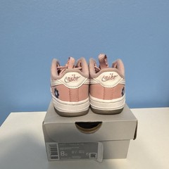 Nike Force 1 Toggle SE TD Pink Flower Toggle Sneakers Kids 8C Synthetic