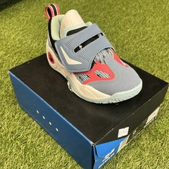 SHAQ RAQ LOW Blue Red Hook & Loop Unisex Kids Athletic Sneakers US 9