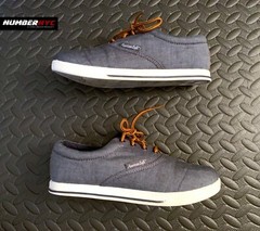 American Eagle Canvas Size 4 Youth Shoes Brown Blue Denim Unisex Boys Girls Kids
