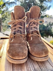 BEARPAW Boots Krista Suede Slip On Hickory Brown Youth Size 4