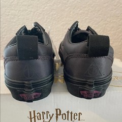 Vans Harry Potter old skool elastic Deathly Hallows Black Kicks kids size 12 NIB