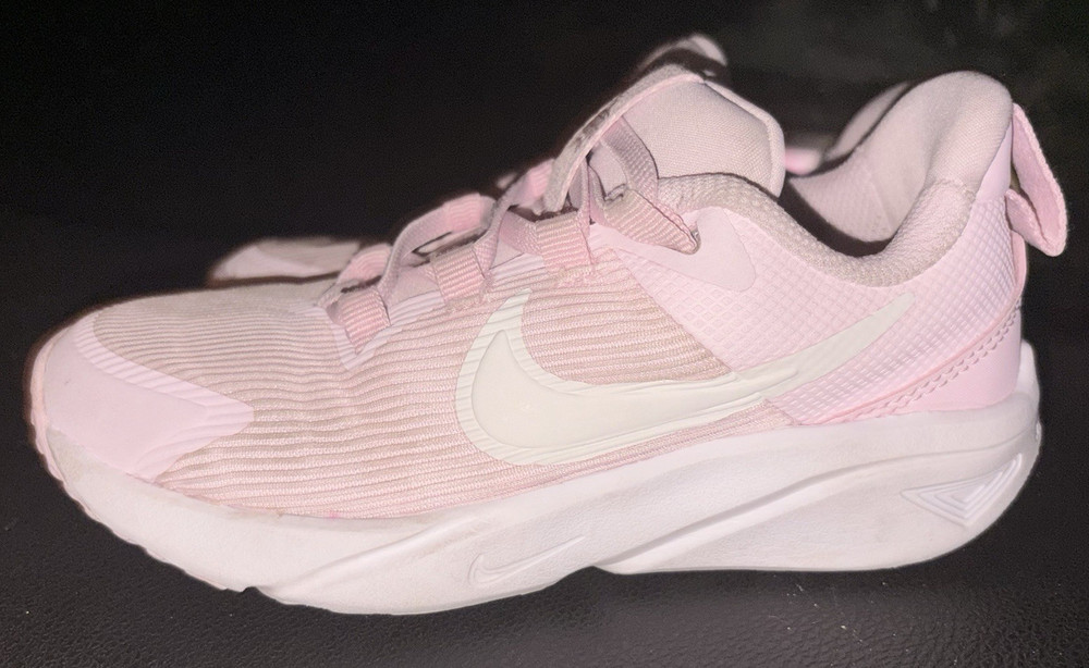 Nike Star Runner 4 Pink/White Kids Sneaker US 12C Std Mesh Athletic DX7614-602