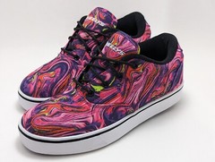 Heelys Launch Pink Purple Swirl Roller Skate Shoes Size 7