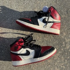 Nike Jordan 1 Retro OG High Bred Toe Black Red White – Size 7Y(GS) W/ OG Box