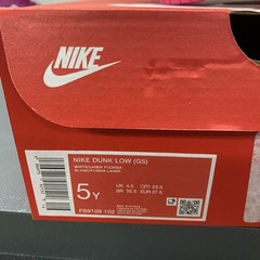 Nike Dunk Low (GS) White Pink Laser Fuchsia Sneaker Shoes FB9109-102 Size 5Y