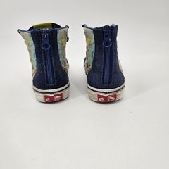 VANS x Spongebob Squarepants Zip High Top Shoes Youth’s Size 2 Skate Blue 721356