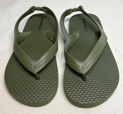 Old Navy Toddler Flip Flops Navy Green Sandals with Backstrap Size 8