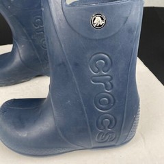 Crocs Kids Size C 12 Handle It Rain Boots Navy Pull On Waterproof,Outdoor