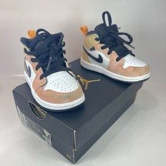 Jordan 1 Mid SE(TD) DX4366 800 Orange Suede Athletic Sneaker Toddler US Size :5c