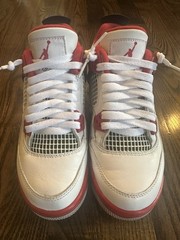 2020 Nike Air Jordan 4 Retro GS Fire Red AJ4 Size 4Y Youth Boys (408452 160)
