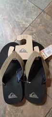 Quiksilver Boy’s Monkey Wrench Sandal – Tan – New with Tag Size 5 Youth