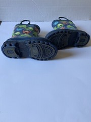 Western Chief Waterproof Rain Boots, Navy With Silly Monsters, Pull Up Handles