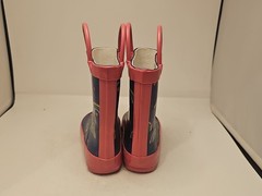 LONE CONE rainbows hearts RUBBER RAIN BOOTS KIDS 4 EASY-ON HANDLES