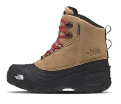 The North Face Kids Chilkat Lace V Waterproof Boot Almond Tan Black Size 6