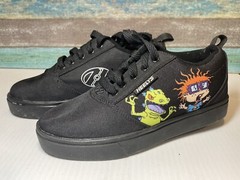 Rugrats Heely’s size youth 3 Black Nickelodeon Tommy Chuckie Shoes With Wheels
