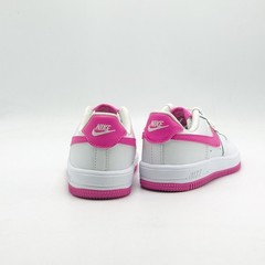 *New* Pre-School Nike Air Force 1 Low WHITE / LASER FUCHSIA (IF1673 102) 👍